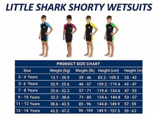 Neoprenanzug kaufen-Cressi Jungen Little Shark Shorty Wetsuit Kinder Neoprenanzug Schwimmanzug, Blau/Hellblau, 5/6 Jahre - 6